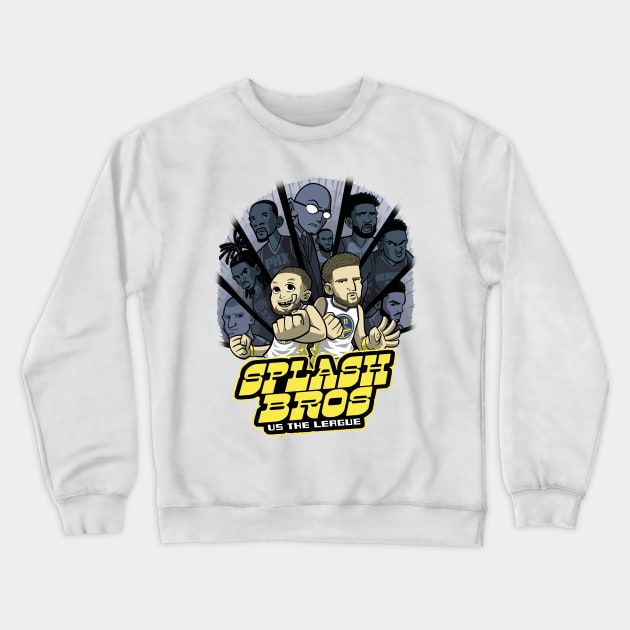 SPLASH BROS VS THE LEAGUE Crewneck Sweatshirt by BetMac